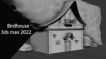 Modeling Birdhouse 3ds max 2022 tutorial final part