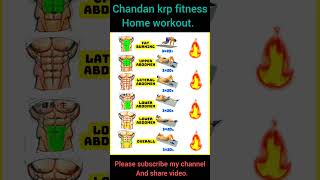 Home workout for beginners six pack abs short gif exercise 💪 video 📷