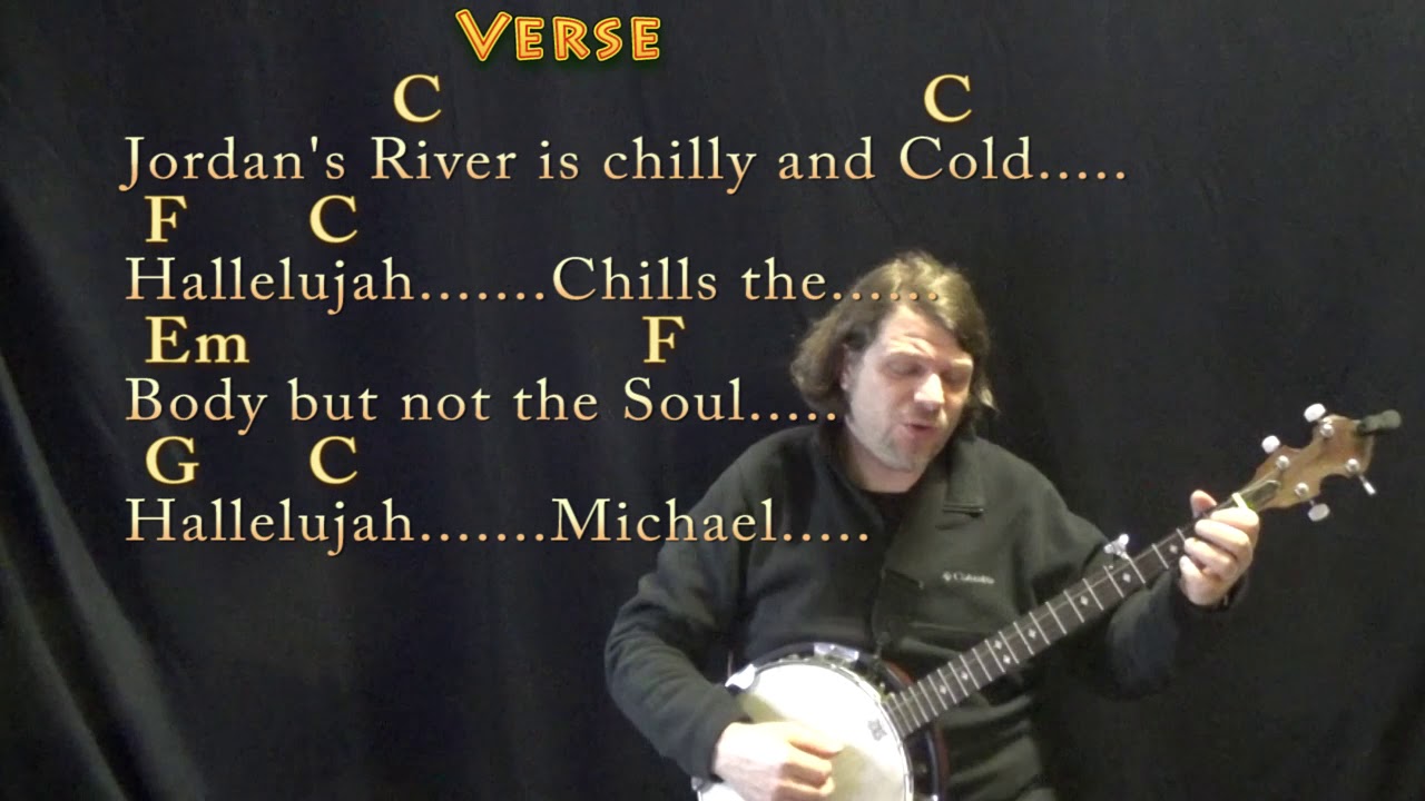 Michael Row the Boat Ashore Banjo Cover Lesson in C Major with Chords