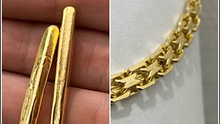 DIY Making Double Cable Chain Gold 18K With Box Lock