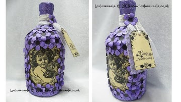Mixed Media, Altered Bottle.