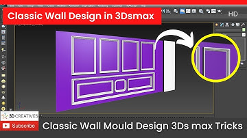 Classic Wall Design in 3Dsmax