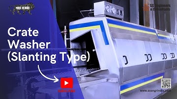 High-Efficiency Double Track Crate Washing Machine (Slanting)