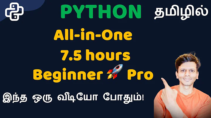 Python Full Course in Tamil 🔥 | Beginner to Pro in 7.5 Hours | இந்த ஒரு வீடியோ போதும்! thumbnail