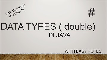 Double Data type in Java