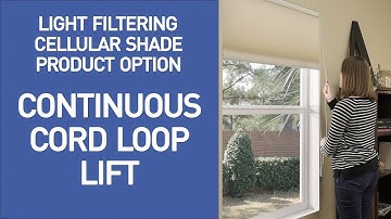Cellular Shades- Continuous Cord Loop Lift Demo