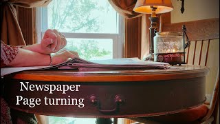 ASMR Newspaper page turning (NO TALKING only) Simple and serene setting in the old attic. screenshot 5