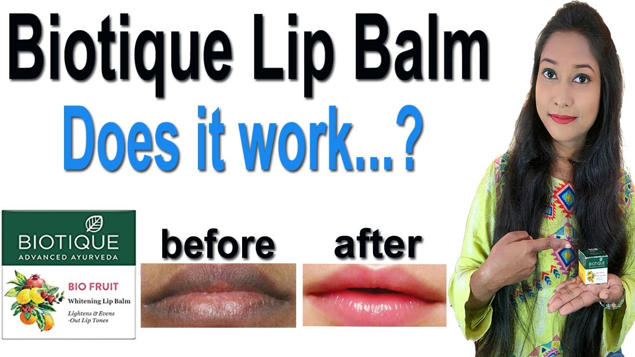 Biotique Bio Fruit Whitening Lip Balm Review Lipbalm for Dark Lips