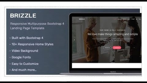 Brizzle - Responsive Bootstrap 4 Landing Page Template | Themeforest Templates
