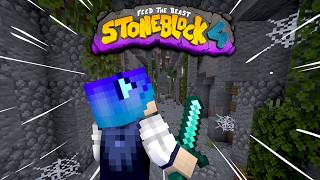 Exploring Dungeons & Raising Chickens - STONEBLOCK 4 (EP4)