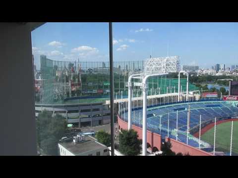 日本青年館ホテルロビー階から神宮を見下ろす2017.07.21
