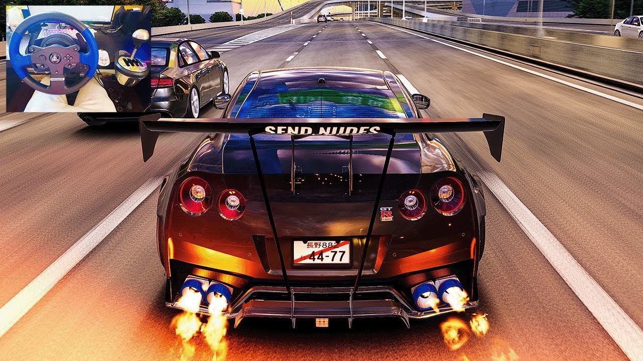 1015HP Nissan GTR R35 Full Sending down Tokyo Freeway! | Assetto Corsa ...