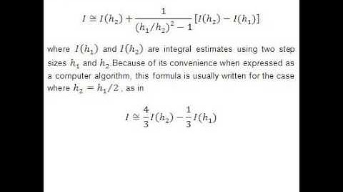 RichardsonExtrapolation
