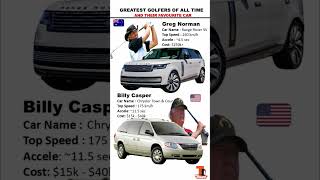 Greg Norman vs Billy Casper | Greatest golfer all time and their favorites car #shorts #short