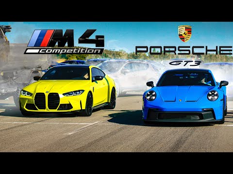 BMW M4 vs PORSCHE GT3 + AUDI R8 vs AMG GT63 + AUDI RS6 vs AMG E63s vs BMW M5 vs BMW M340i vs X6M