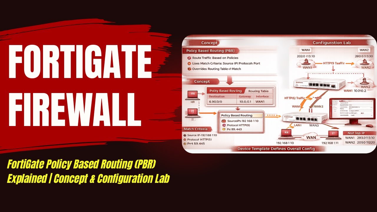 Fortigate Policy Routing Configuration FortiGate Policy Based Routing (PBR) Explained | Concept ...