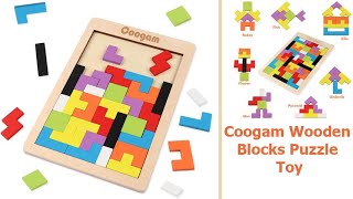 Coogam Wooden Blocks Puzzle Toy