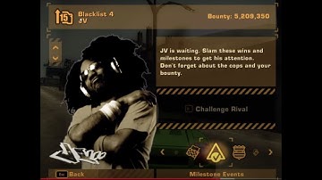 NFS Most wanted Blacklist rival 4 JV Bounty & races