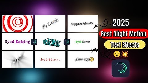 Top 10+🫣💥 Alight Motion Text Animation Presets | Alight Motion Trending Text Effects