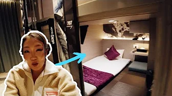 Capsule Hotel EXPERIENCE in Osaka, Japan
