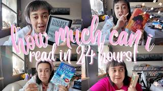 how much can i read in 24 hours?! || spoiler free reading vlog