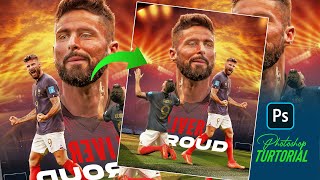 Free PSD photoshop Tutorial oliver Giroud