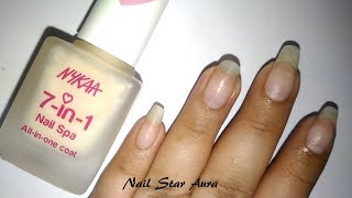 Nykaa 7-in-1 Nail Spa | all in one coat | My Honest review | Nail Star Aura