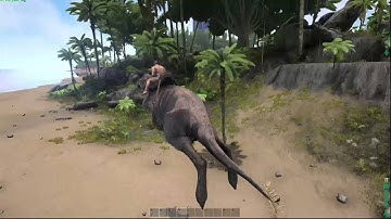 RIDING A PROCOPTODON!!! ARK: SURVIVAL EVOLVED