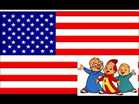 Chipmunks sing God Bless The USA. Enjoy XD People, may I remind you that this does express the freedom of speech, I'm supporting the country, and if you think it is offensive, I am trully sorry, but this song is how I did wanted it, and comes to question of how the chipmunks would really sing it, the Chipmunks are part of the American culture, and do also express the right to sing this song if it were real, I'm sure many people would support it. Those who don't support it, may I remind you that this is not a OFFICIAL National Anthem. This song express the word God, and if it were to be official, then it would mean one's God whom ever it may be. This song expresses the word God more than a few times, unlike the Pledge of Allegiance, expresses the word God many times and is going to offend some one. Agien I apolagize. May I also repeat my self, this is a expression of freedome of speech, I amd also in no way steeling credit from the people who truely sing this song (jump5), I thank you for you're time, and I hope you like the song...