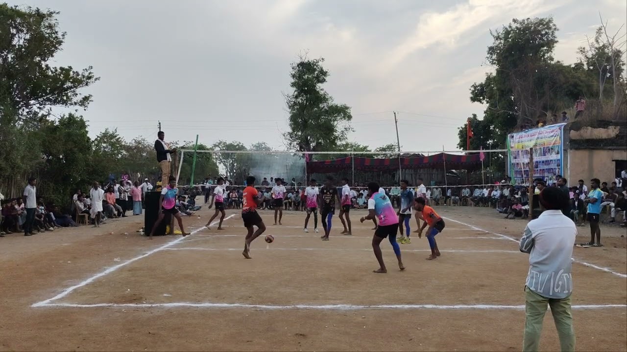 Semi Final Vollyball  Mathadi Vs Mallapur  📍Luxettipet 