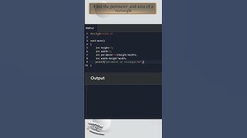 𝐇𝐨𝐰 𝐜𝐚𝐥𝐜𝐮𝐥𝐚𝐭𝐞 𝐩𝐞𝐫𝐢𝐦𝐞𝐭𝐞𝐫 𝐚𝐧𝐝 𝐚𝐫𝐞𝐚 𝐨𝐟 𝐚 𝐫𝐞𝐜𝐭𝐚𝐧𝐠𝐥𝐞 | #3program #cprogramming #clanguage #program