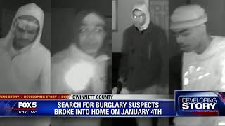Search for burglary suspects broke into home