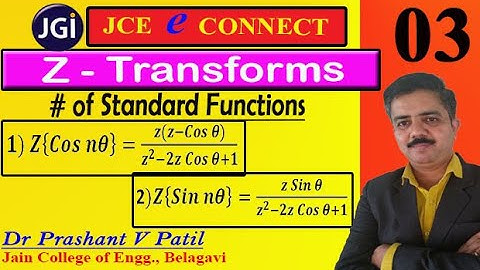 Z Transforms of Cos n𝜽 & Sin n𝜽  || 18mat31 || Dr Prashant Patil