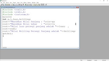 Borland C++ : Program Menghitung Luas dan Keliling Persegi Panjang
