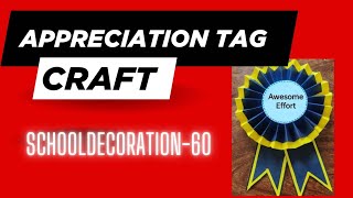 How to make appreciation Tag#AppreciationTag#DIYTags#ThankYouTags#TagMaking#HandmadeTags