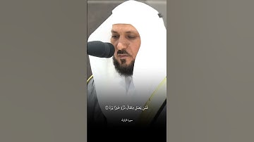 فضيلة الشيخ ماهر المعيقلي "سورة الزلزله" إِذا زُلزِلَتِ الأَرضُ زِلزالَها﴾ارح قلبك وسمعك