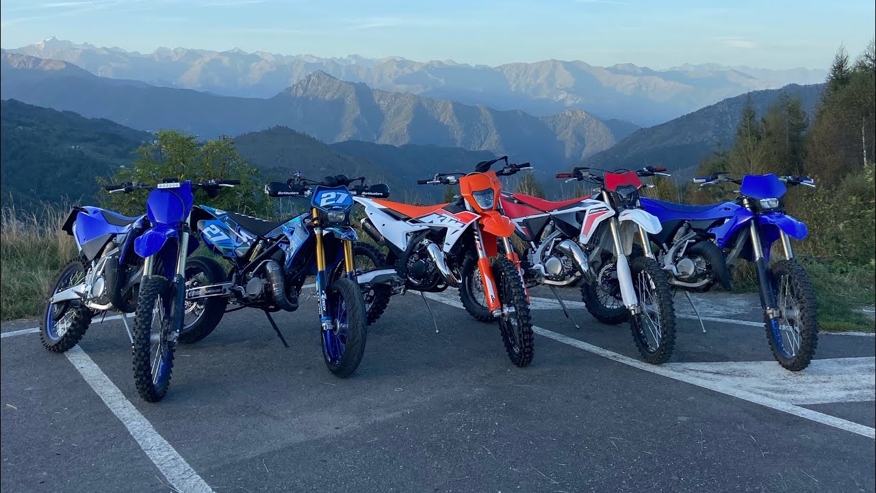 GIRO AL COLLE + RISCHIO PT 1 | FANTIC XE 125, YAMAHA YZ 125, KTM SX 125, TM SMR 125 | PURE SOUND