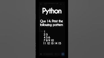 #14 Write a program to print the following pattern | Coding | Program | Python