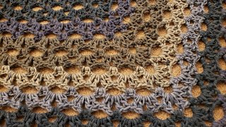 The Peephole Stitch Shawl  Crochet Tutorial!