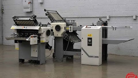 Baum 2020 Pile Feed Paper Folder w/ 8 Page Unit