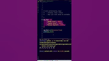 How Sort Works in Python in 60 Seconds!
