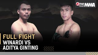 Saling Pukul! 💪🏻 Aditya Ginting VS Winardi || Full Fight One Pride MMA FN #37