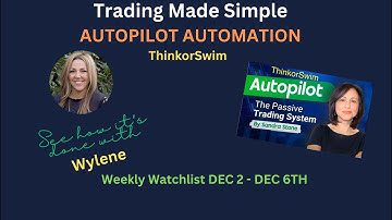 Het Autopilot Passive Trading System 🚀 🤖 Wekelijkse Watchlist-inputs
