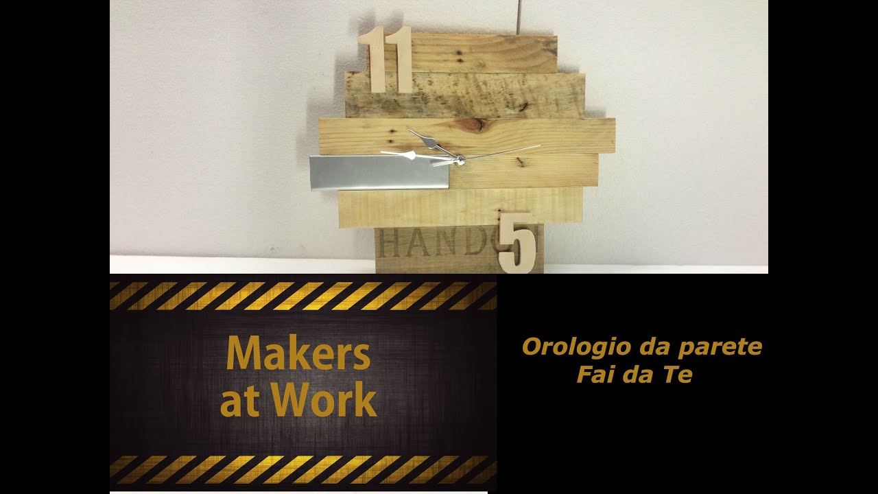 Fai da te orologio da parete con vecchi pallet youtube