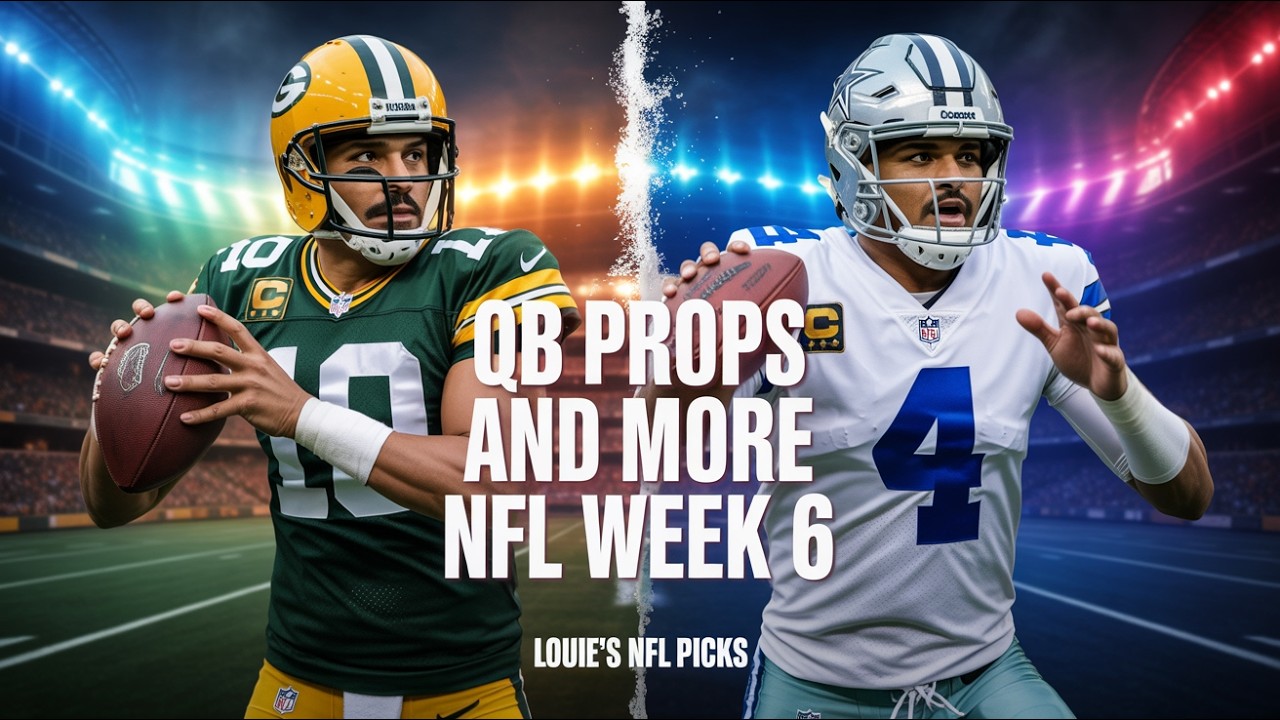 Week 6 NFL Player Props | Louie’s 5 Best Bets for Sunday 🔒 - YouTube