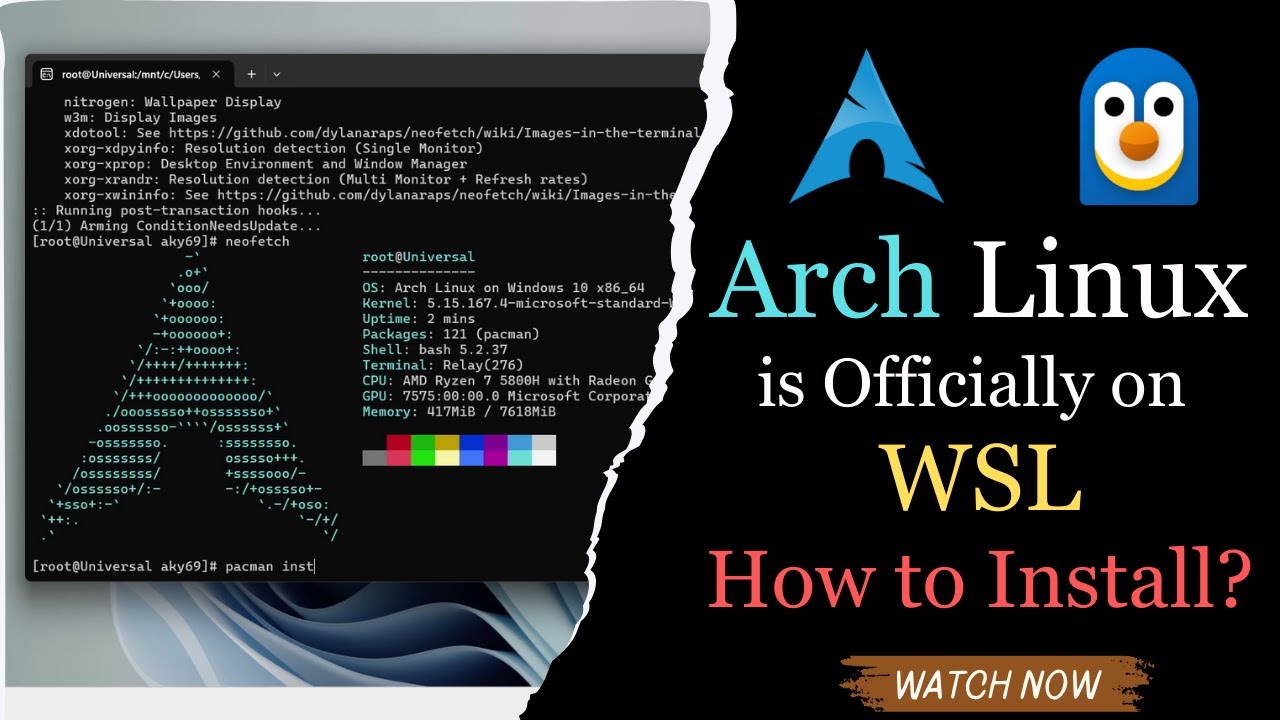 Arch Linux is officially on WSL (Windows Subsystem for Linux) | How to Install?