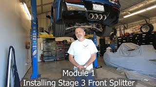 How to Install a Stage 3 Front Splitter from Extreme Online Store on a C7 Corvette Module 1