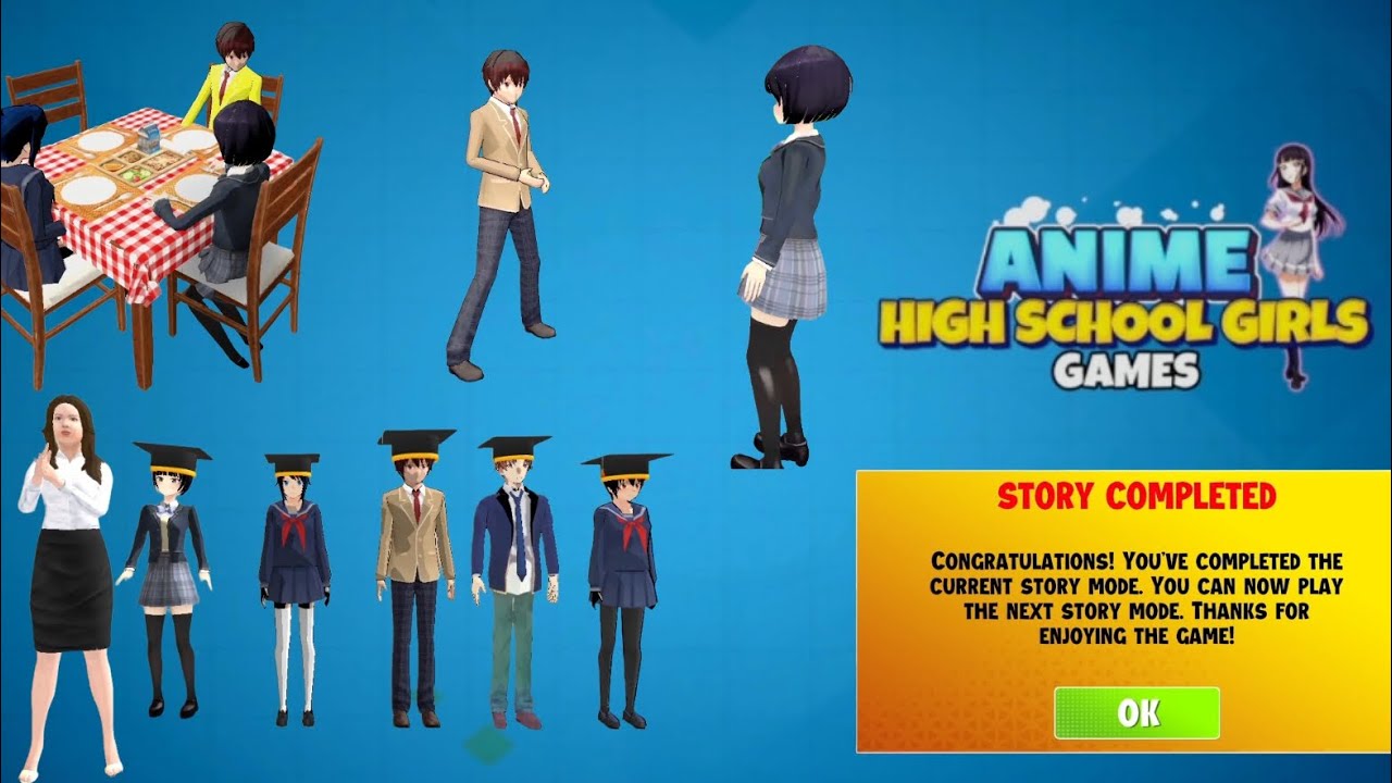 Campus Life ❤️ || Story mode completed || Anime High School Girls || Part 1