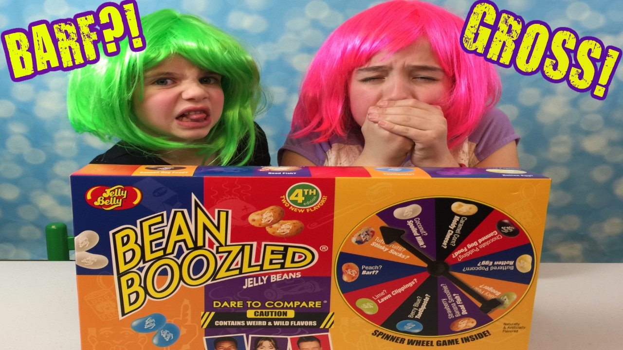 PINKY & GREENY get BEAN BOOZLED!!😀😀 JELLY BELLY BEAN BOOZLED GROSS OUT CHALLENGE! 4th Edition! dollmaker games