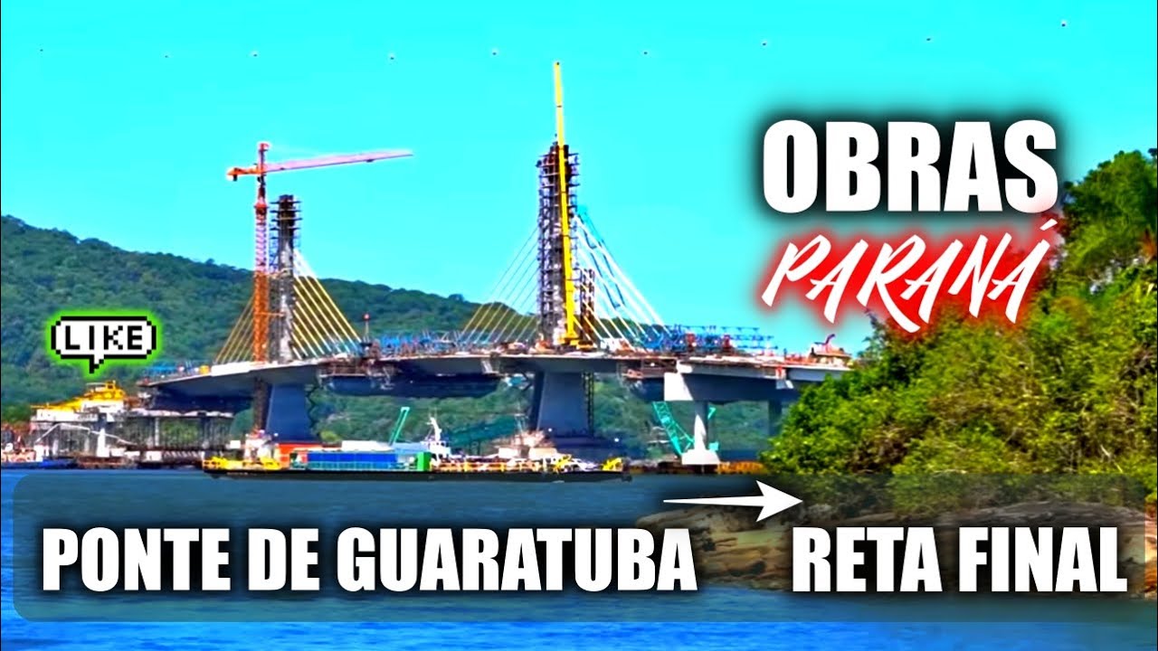 OBRAS DA PONTE DE GUARATUBA EM JANEIRO 2025 
